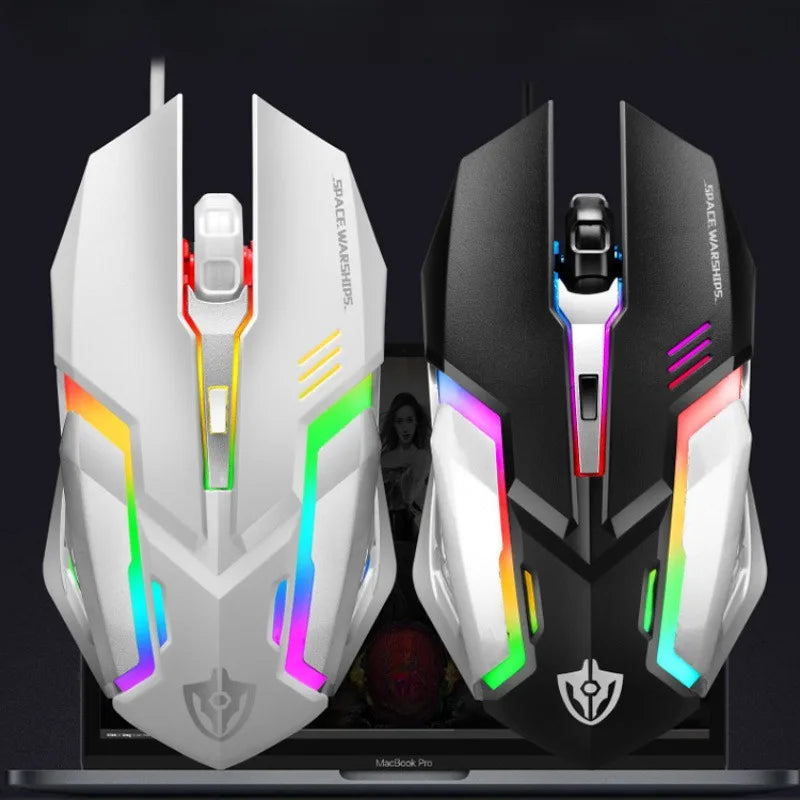 Kabelgebundene LED-Maus für Büro und Gaming
