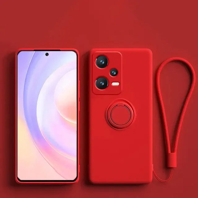 Silikonhülle mit Ring für Xiaomi & Redmi