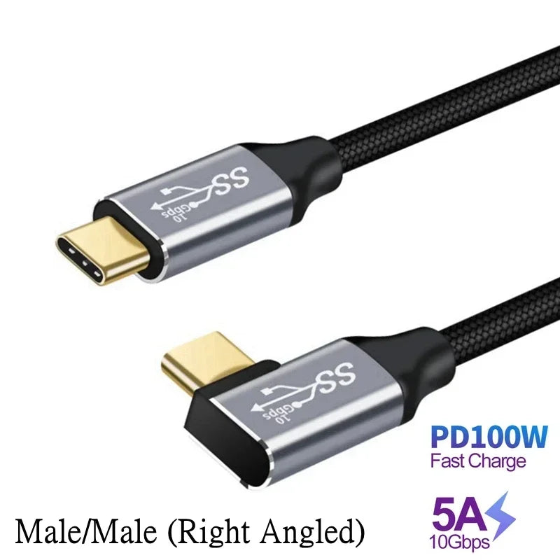 3M USB-C 3.1 Gen2 Fast Charging Cable 90 Degree Data Cable