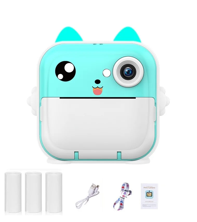 Kinder 1080P HD Digitalkamera Mini Thermodrucker