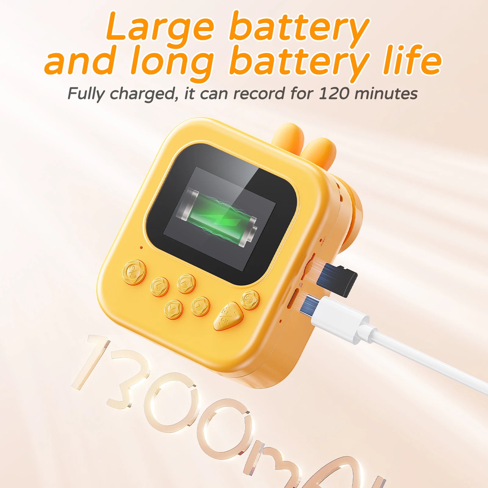 Kinderkamera Sofortdruck 1080HD Katzen & Kaninchen