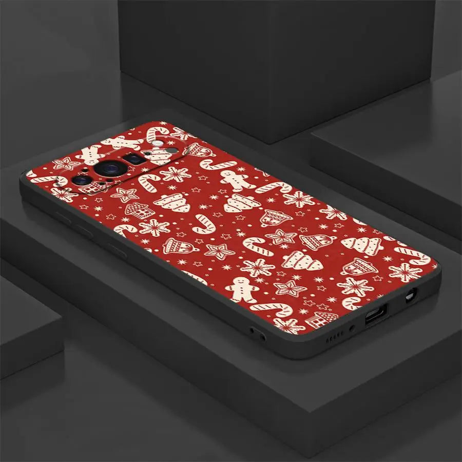 Weiche Weihnachtsbaum TPU Hülle für Google Pixel 8 8 Pro 9 9 Pro 10 10 Pro und 10 Pro XL schwarz stoßfest kratzfest Anti-Fingerprint Kamera-Schutz