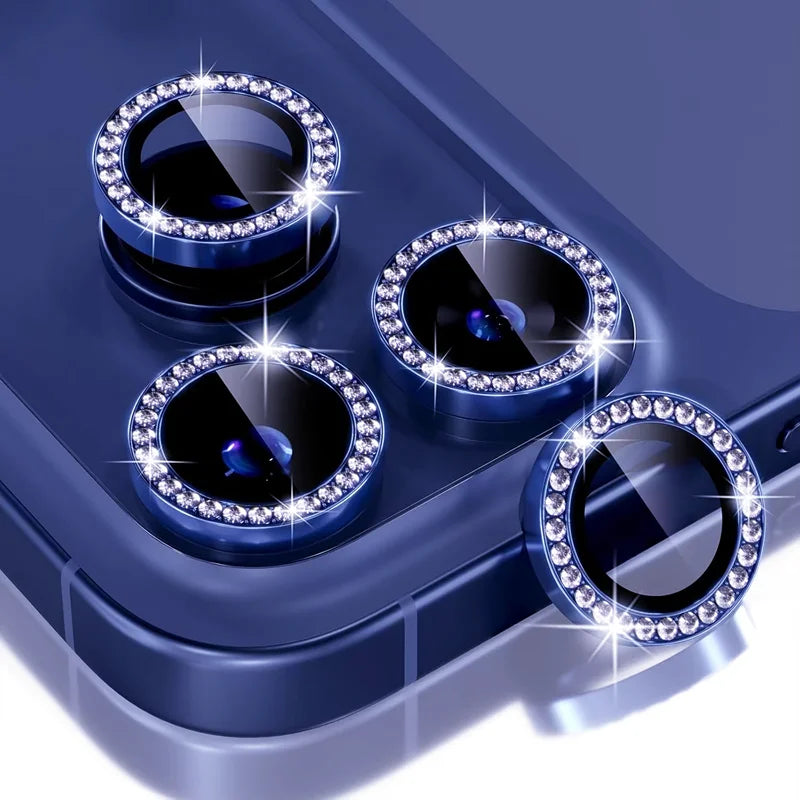 Glitter Diamond Camera Protective Glass for iPhone 17 Pro Max
