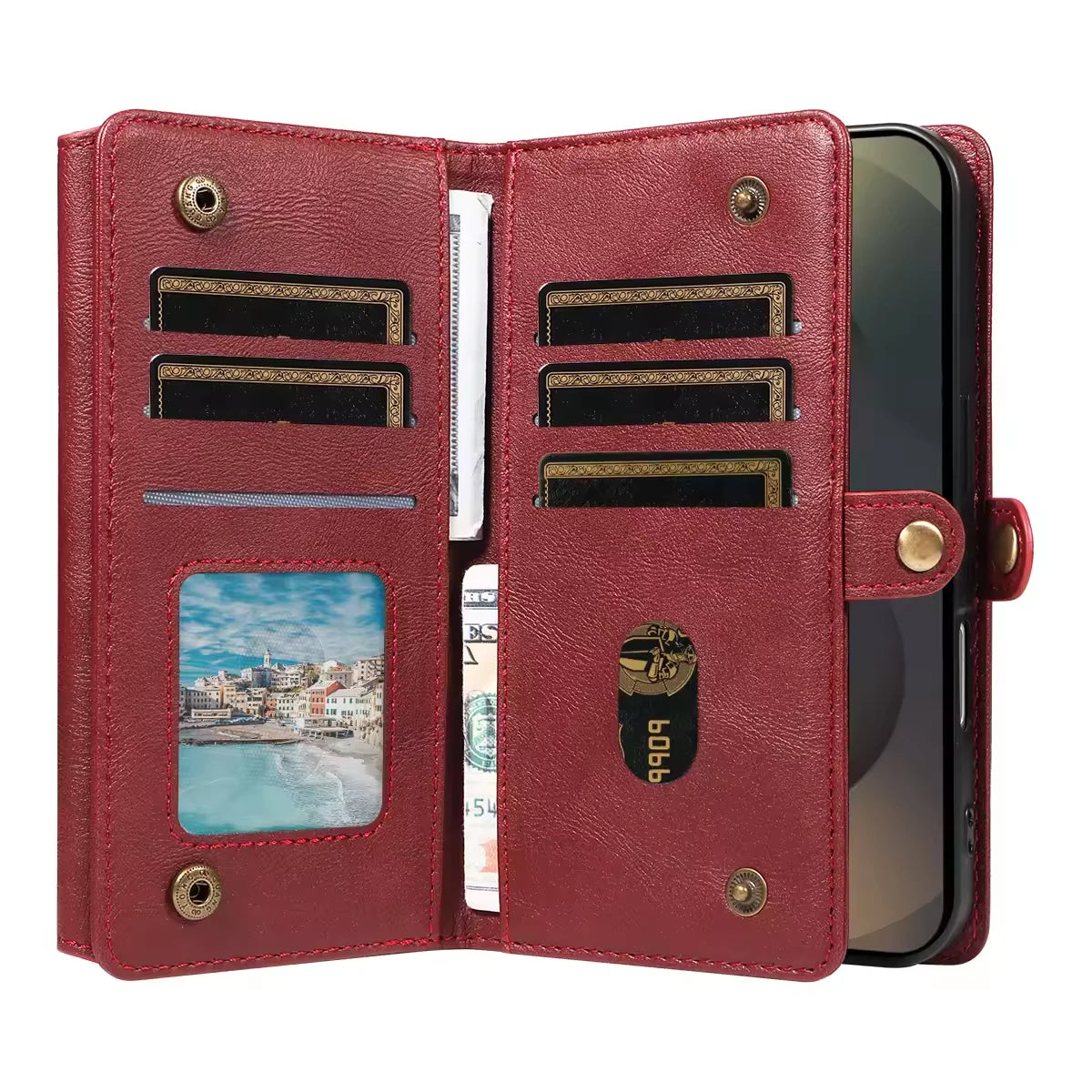 Leder Geldbörse Umhängetasche mit Case für Samsung Galaxy