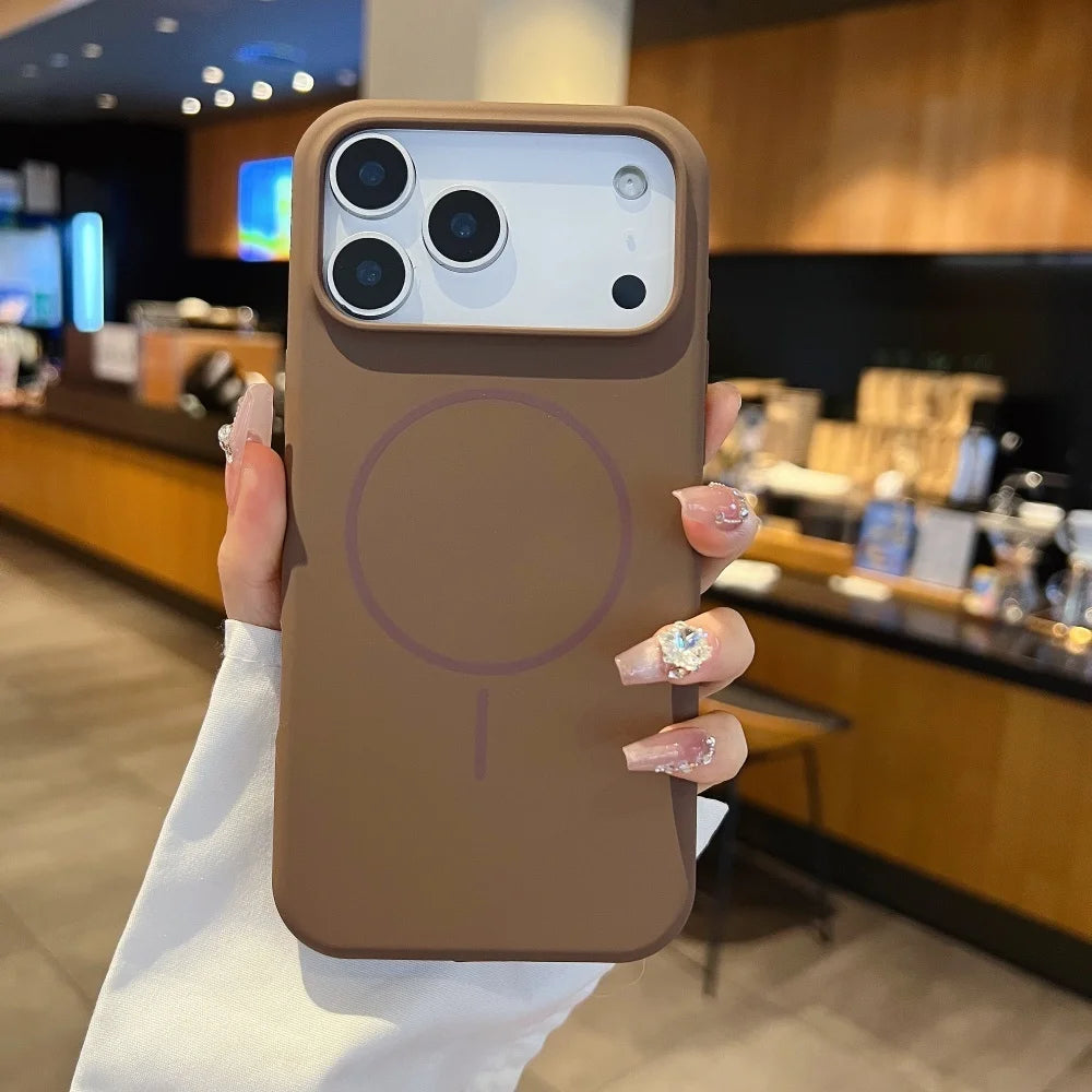 Matte Liquid Silicone Hülle für iPhone 17 Magsafe