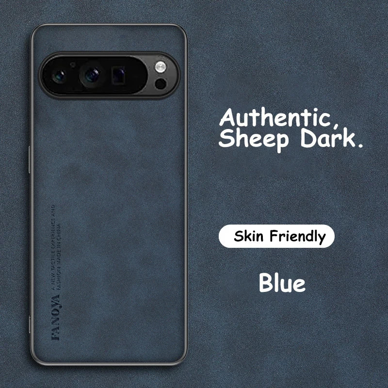 Stoßfeste PU-Lederhülle für Pixel