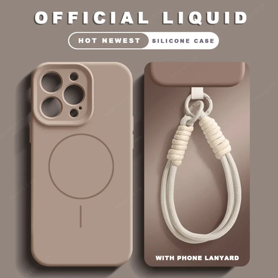 MagSafe Silikonhülle mit Lanyard für iPhone 17