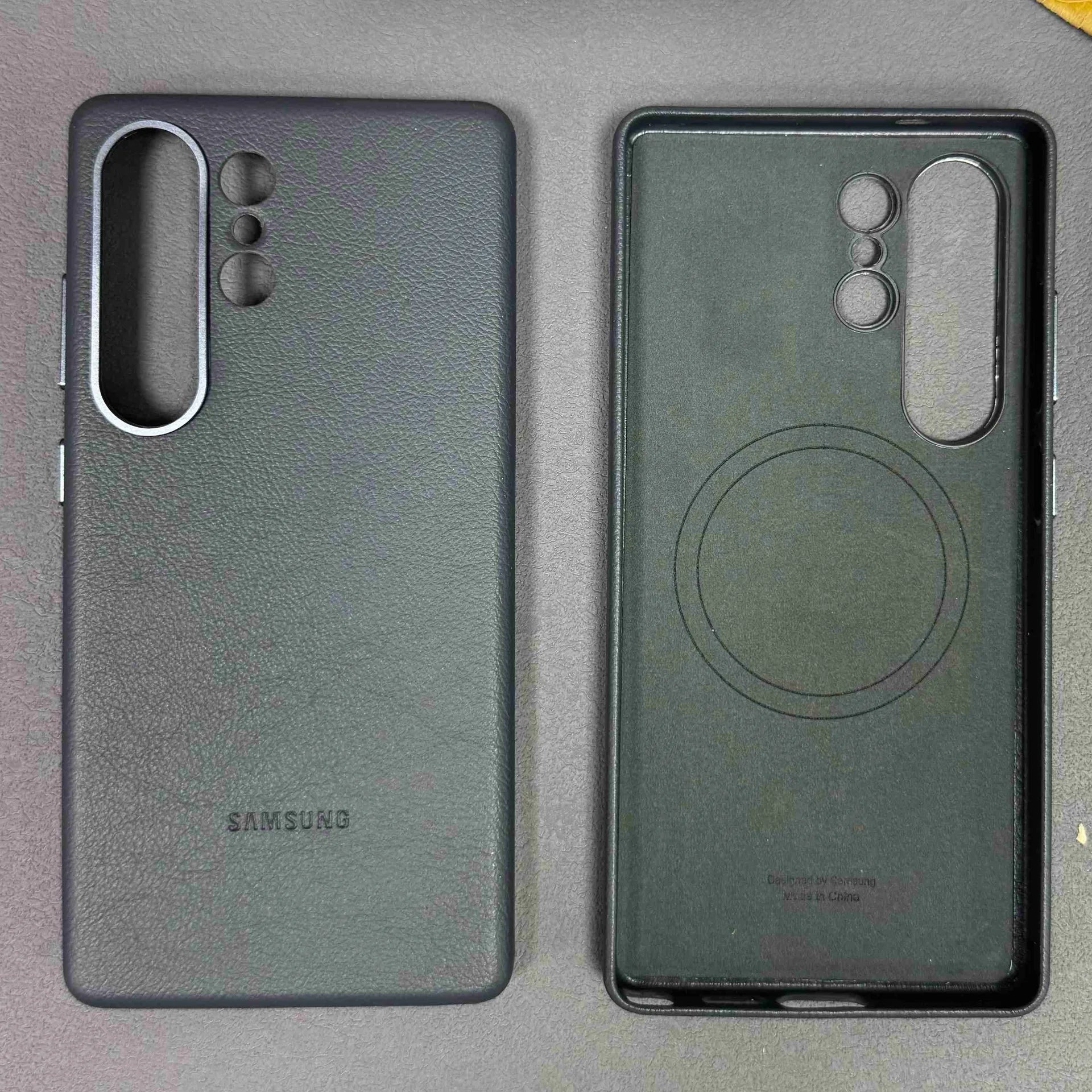 Premium Lederhülle für Samsung S25 Ultra Magnetisch