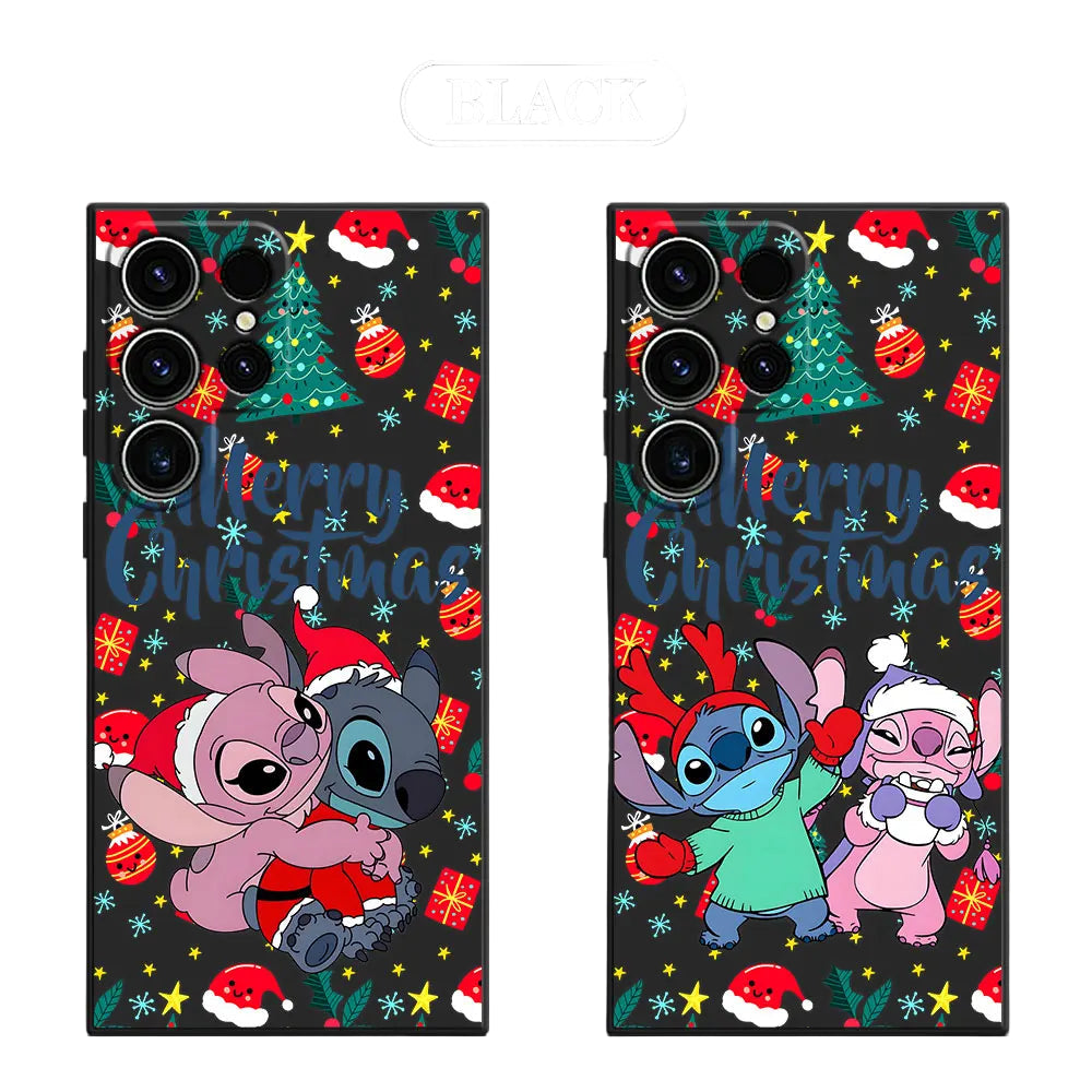 Lilo & Stitch Weihnachts-Handyhülle für Samsung S25