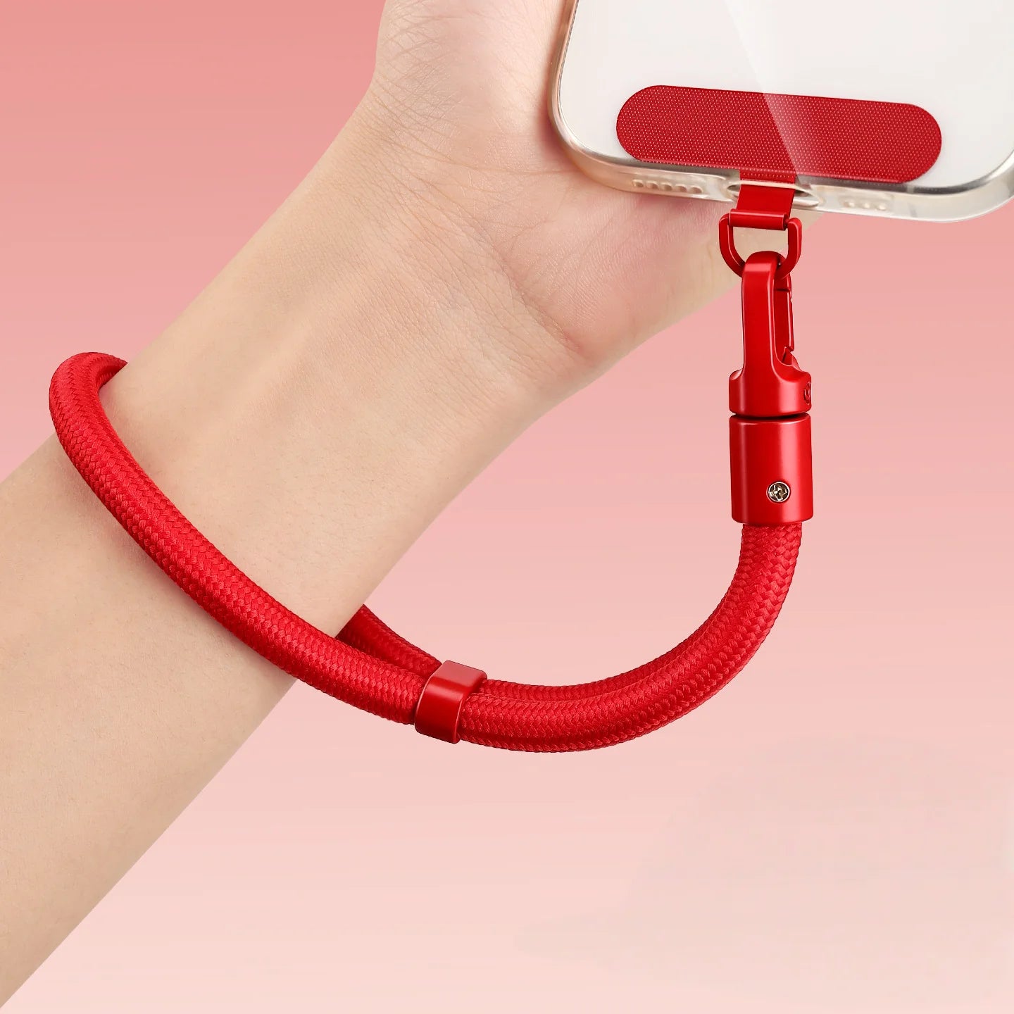 Kurzes Handy-Lanyard mit Anti-Drop-System, verstellbar