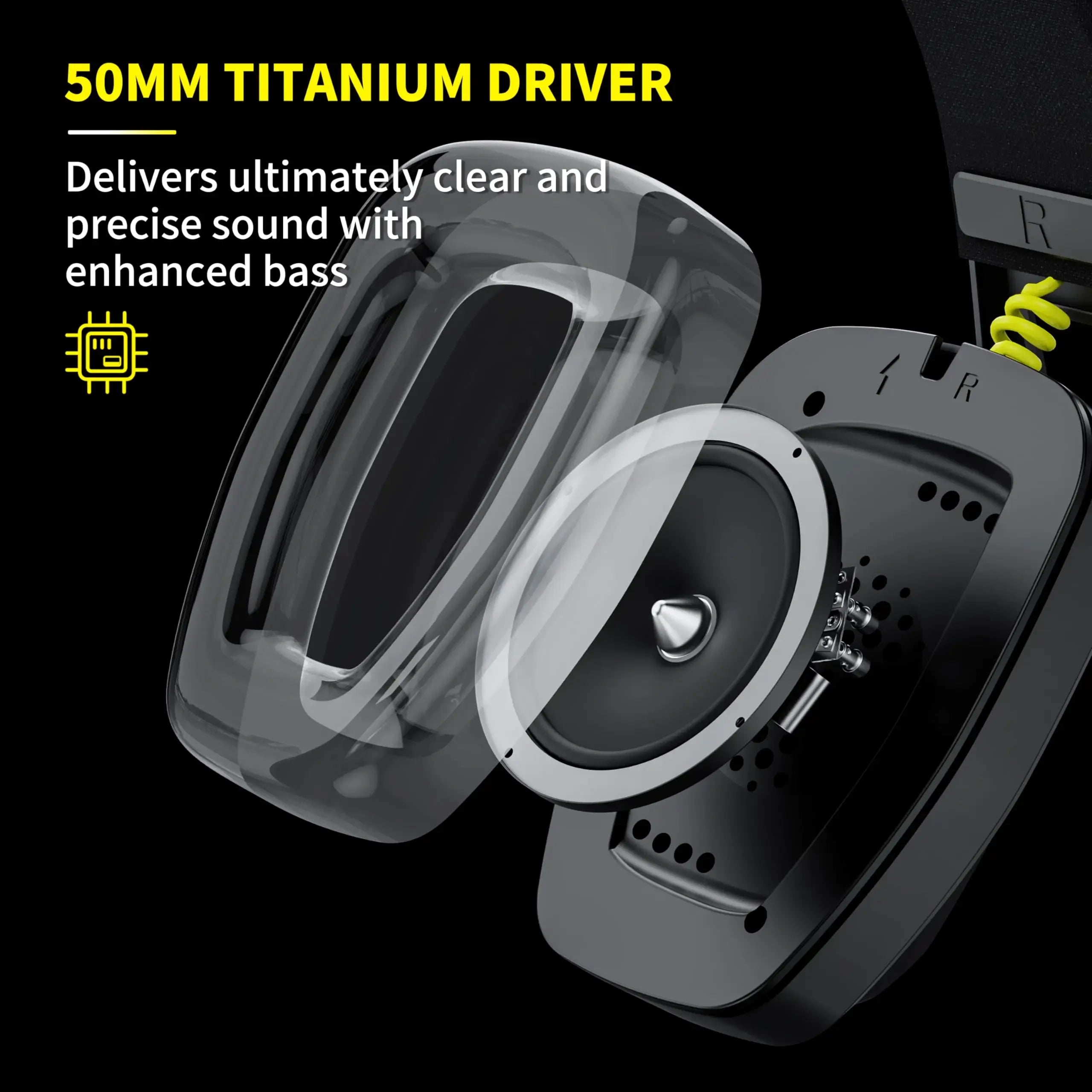 BINNUNE 2.4GHz Wireless Gaming-Headset