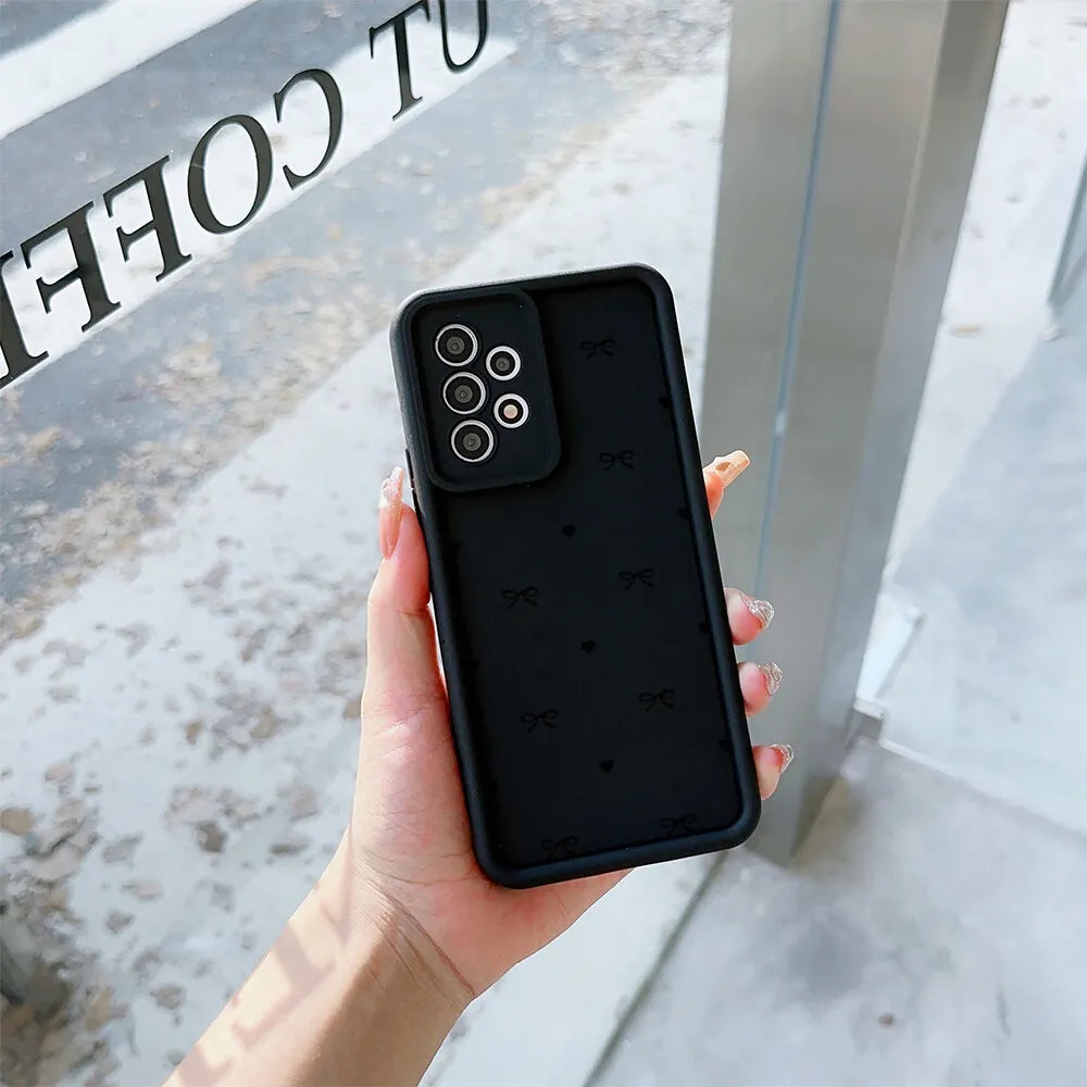 Koreanische Herz-Hülle mit Schleife für Samsung Galaxy