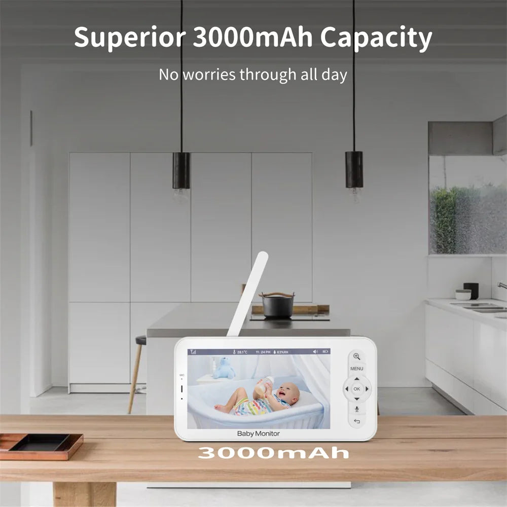 5-Zoll Babyphone mit HD Video & WLAN Steuerung