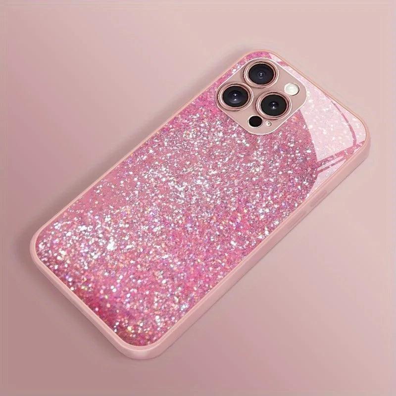 Glitzer Handyhülle Metallic Muster für iPhone 17 Pro Max