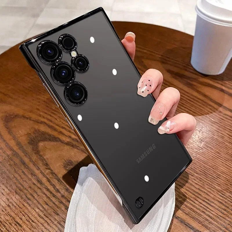 Luxus Rahmenlose Schutzhülle für Samsung S25