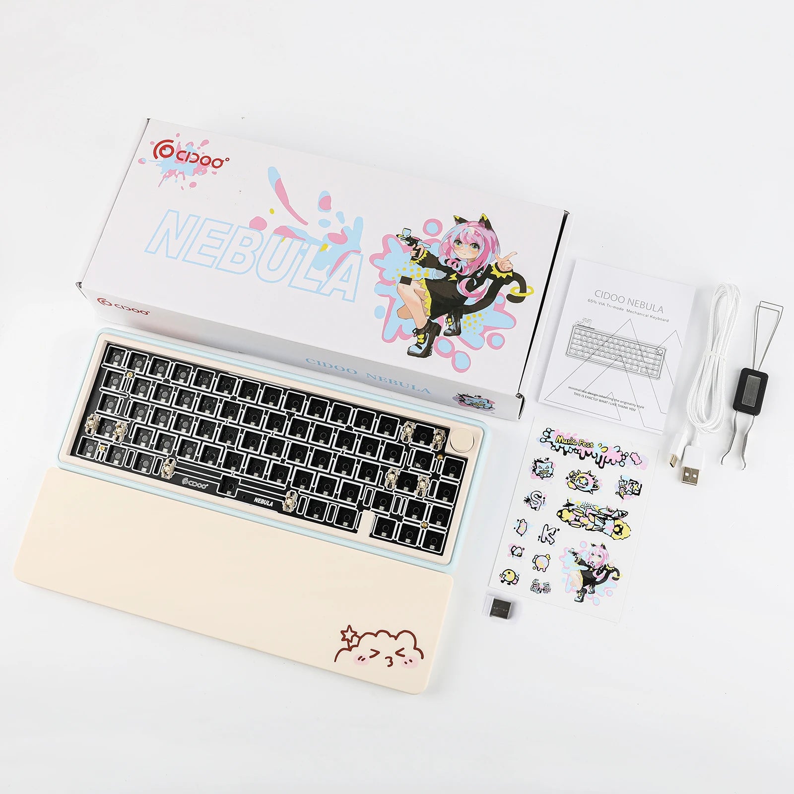 CIDOO NEBULA 65% Mechanische Tastatur