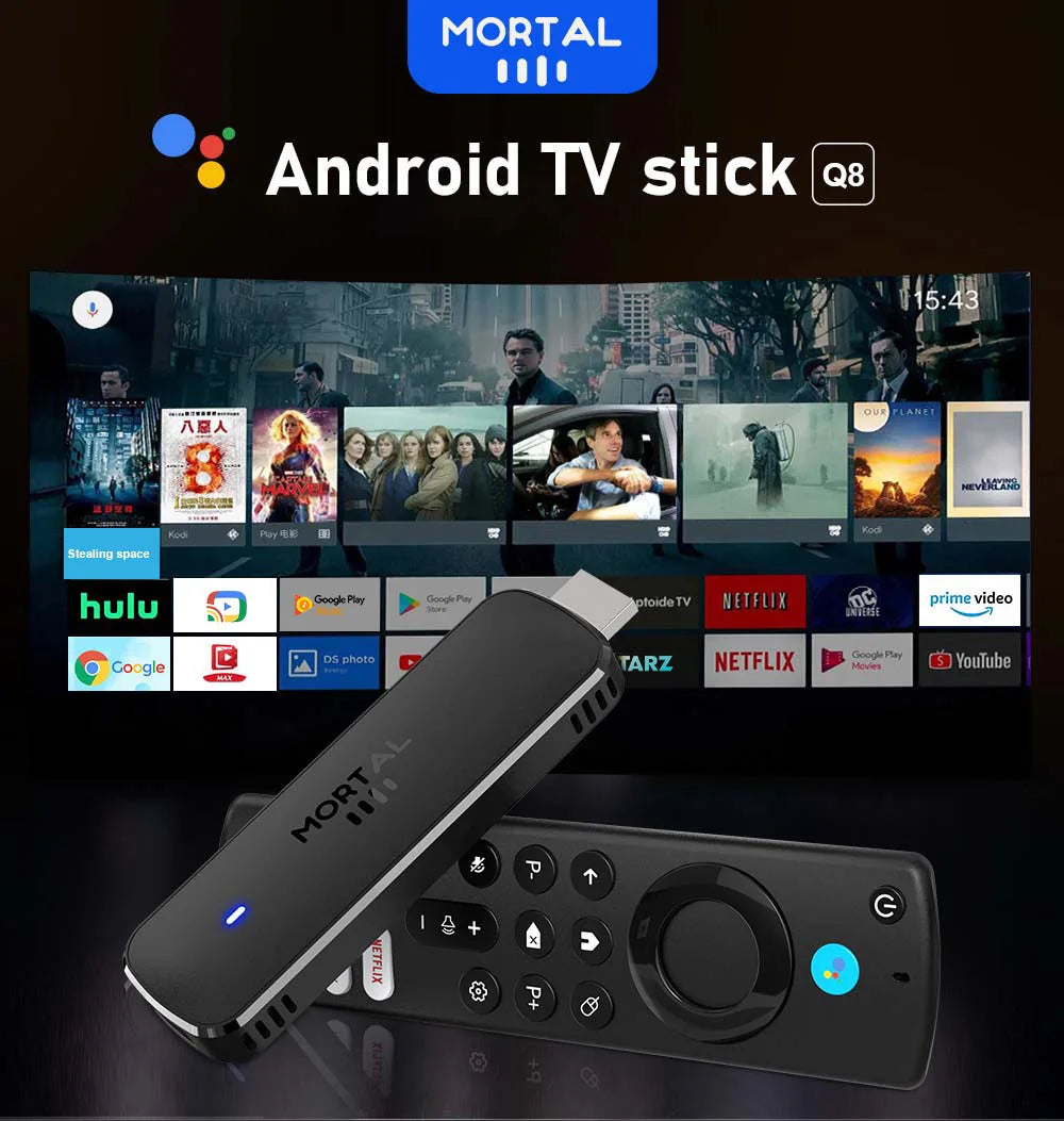 Android 14 TV Stick with 4K Ultra HD streaming