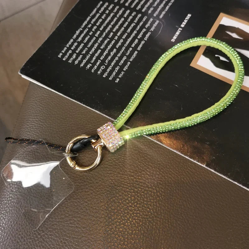 Luxuriöses Strass Handgelenk-Lanyard kurz