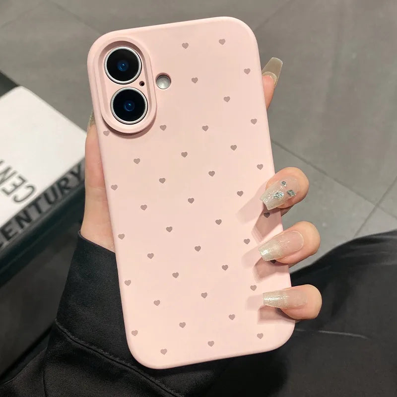 Niedliche Herz Candy Case für iPhone 17