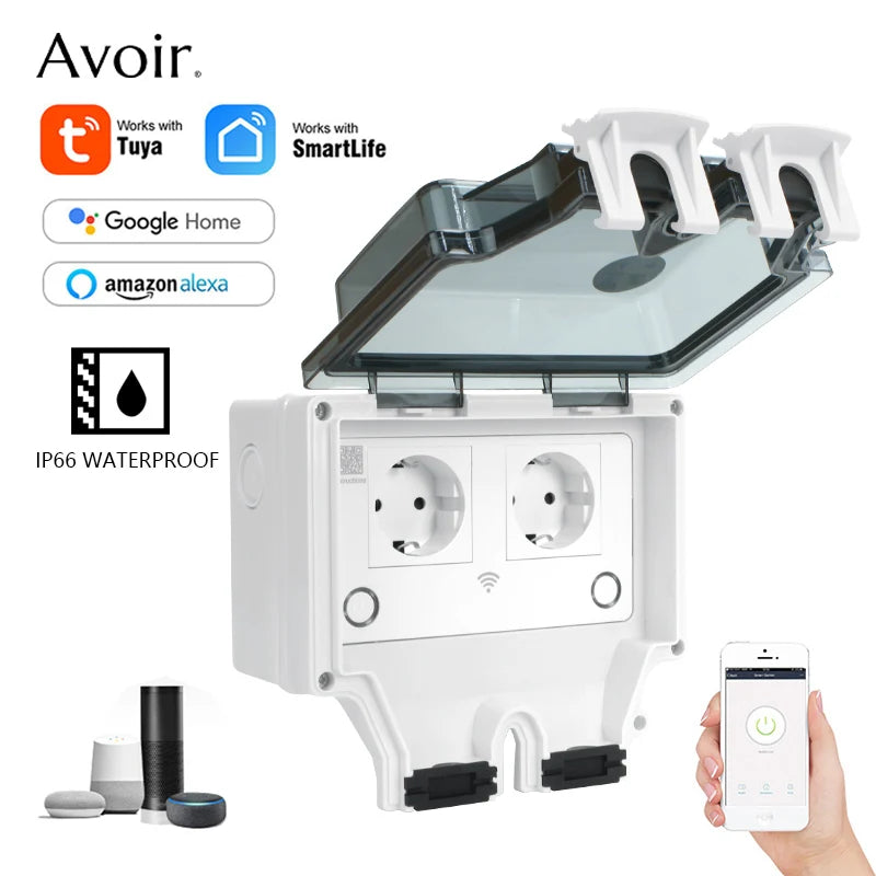 IP66 Wasserdichte Smart Steckdose mit USB Timer