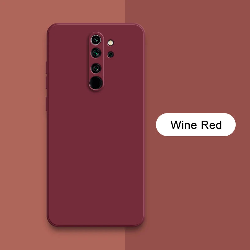 Quadratische Silikonhülle Redmi Note 8 Pro