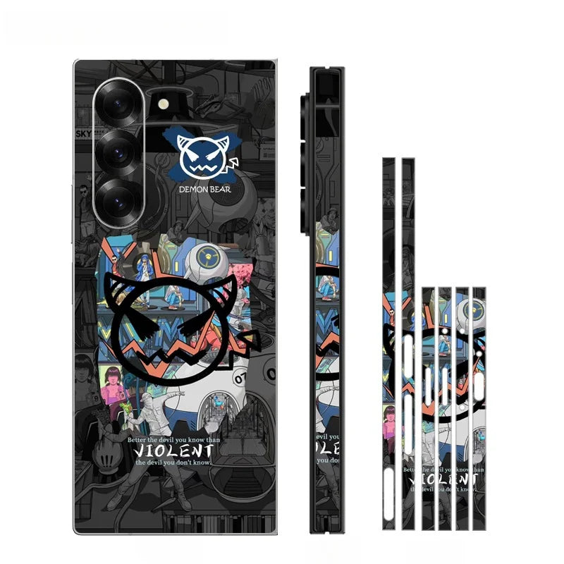 Mattierte Aufkleberhaut für Galaxy Z Fold