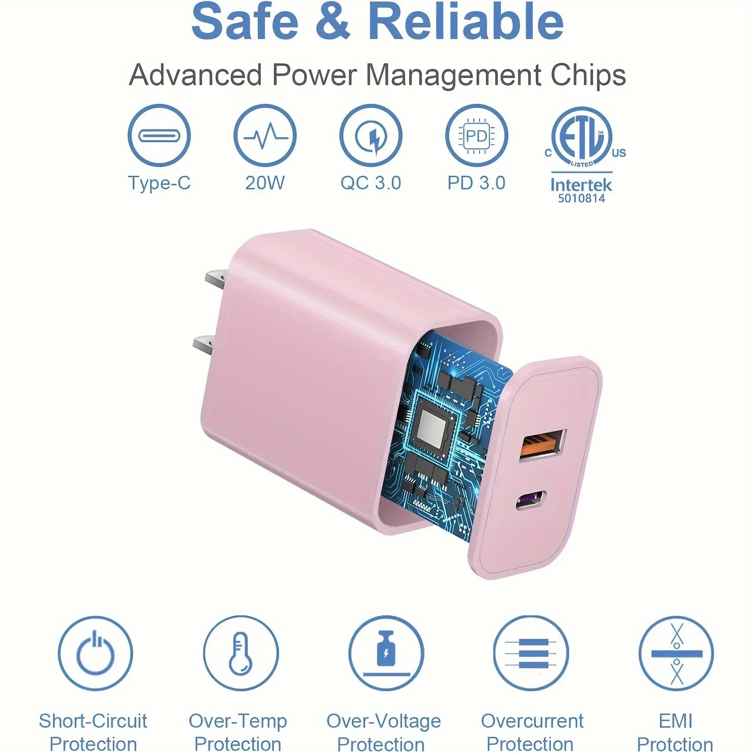 20W iPhone 16 Ladegerät Dual Port PD Adapter