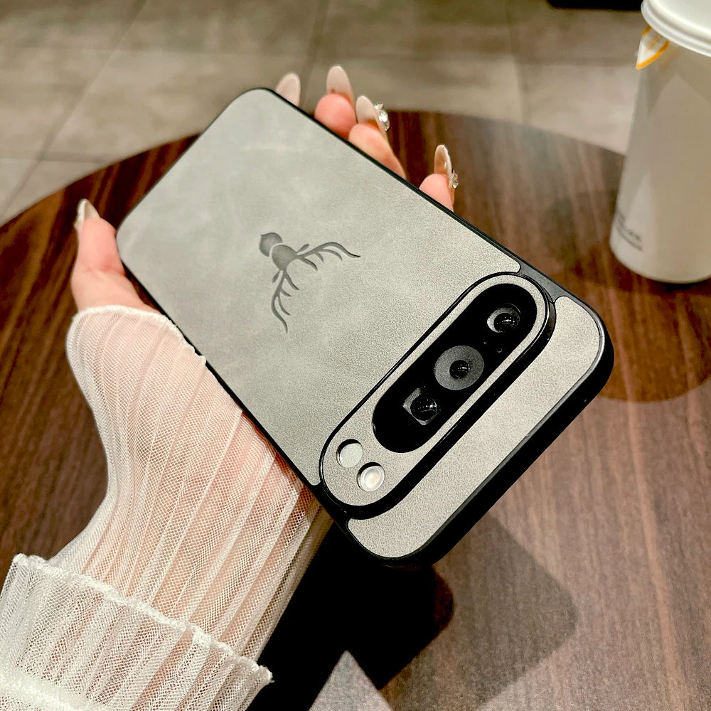 Retro Lederhülle für Google Pixel Serie