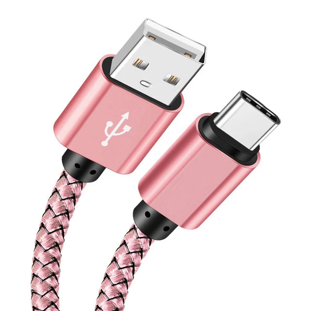 USB A auf Typ C Schnellladekabel Nylon