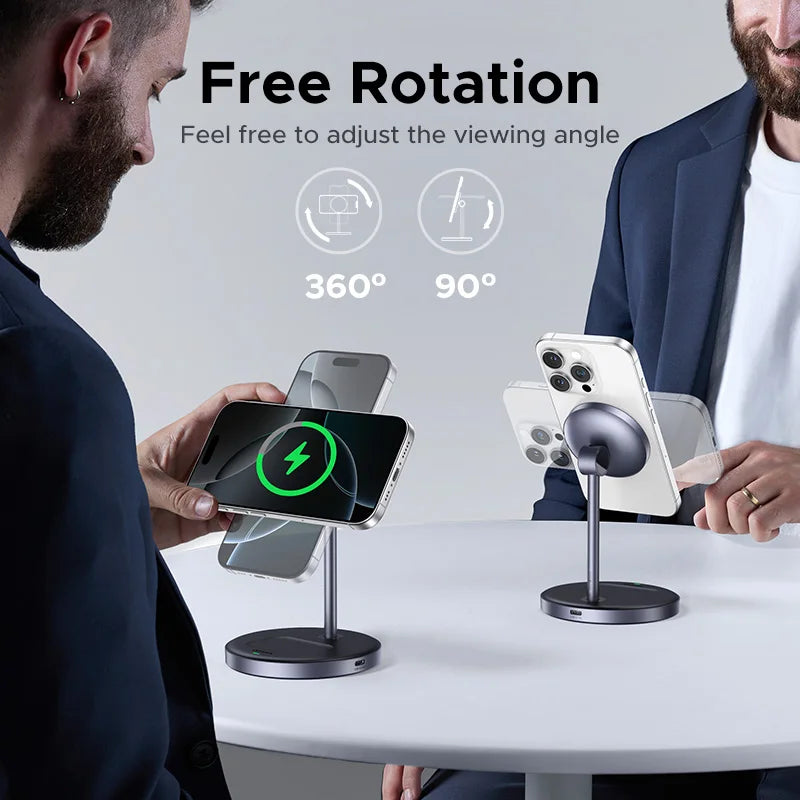 20W Magnetische 2-in-1 Ladestation Schnell