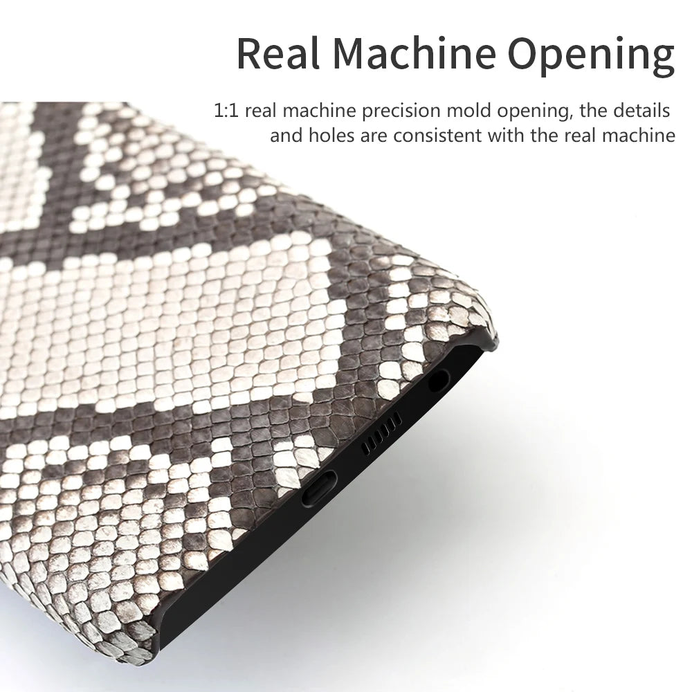 Python Leder Handyhülle für Samsung S25