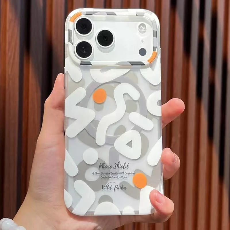 Matte Magnet-Hülle für iPhone 17 Pro Max Graffiti