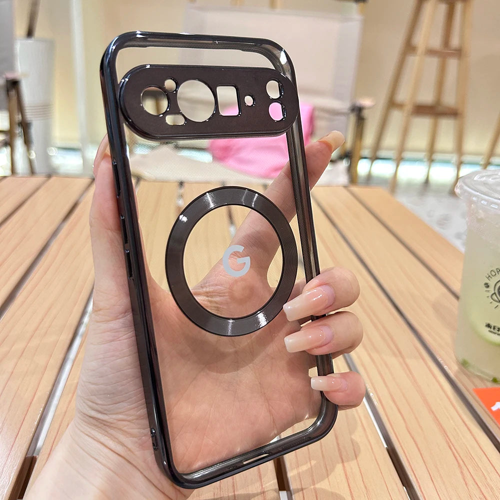 Transparente Magnet-Hülle für Pixel 8/7A