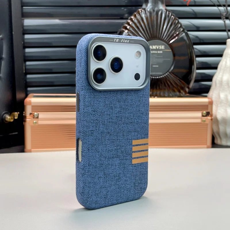 MagSafe Flachs Gewebe Hülle für iPhone 17 Pro Max