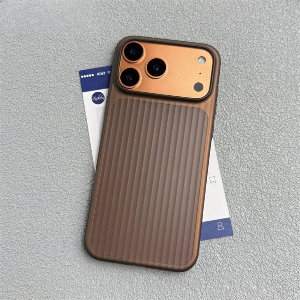 Matte Business Hülle für iPhone 17 Pro Max 3D Streifen
