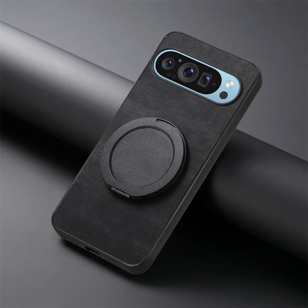 Magsafe Lederhülle mit Ständer Pixel