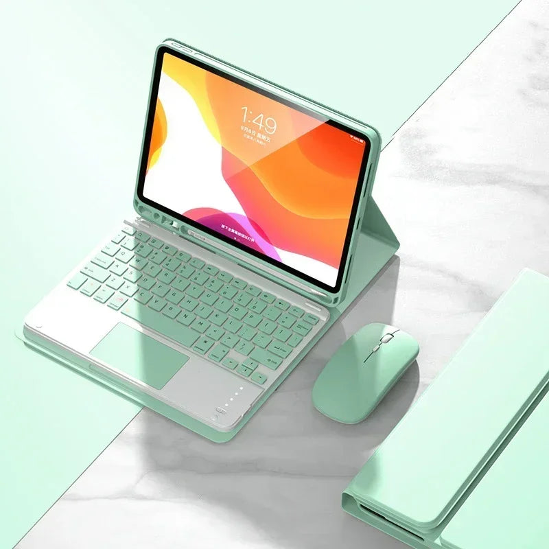 Tastatur Hülle mit Maus für iPad 11 Gen 11 Zoll 2025