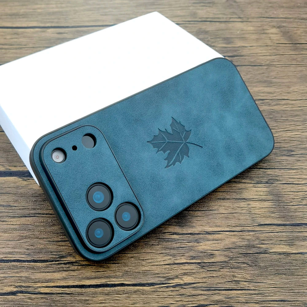 Luxuriöse Lederhülle für iPhone 17 Pro Max