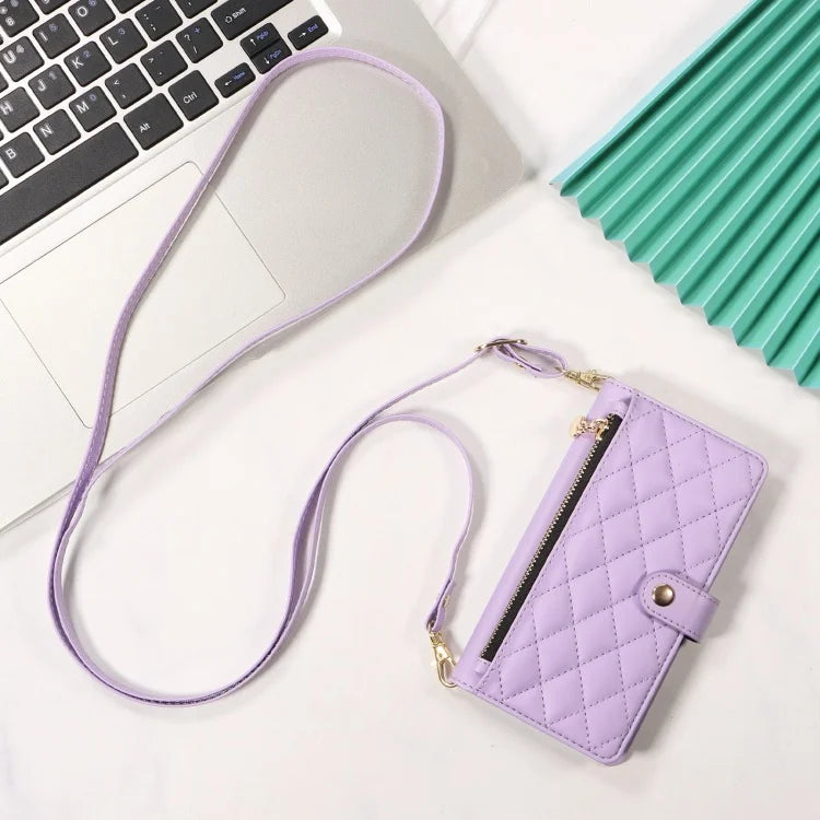 Leder Flip Hülle mit Lanyard für Galaxy S10+