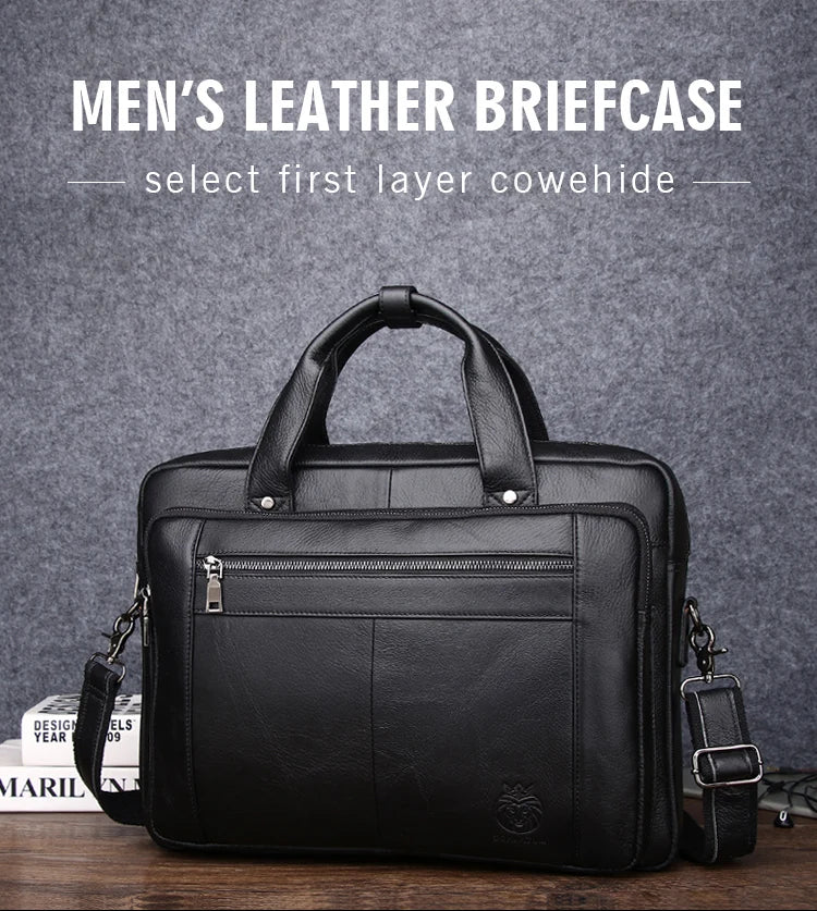 Mallette d'affaires en cuir SCHLATUM 16 pouces