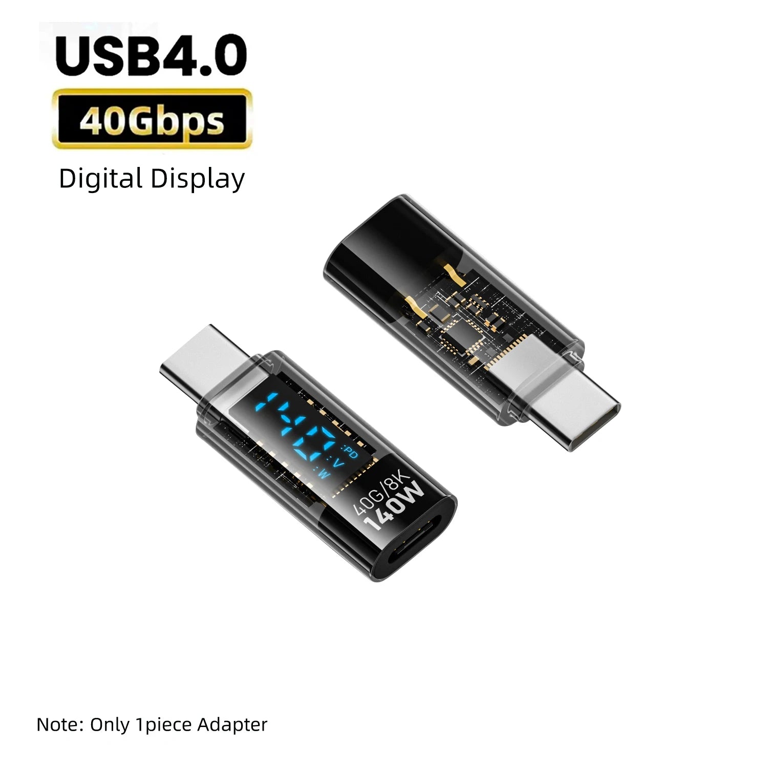 Adaptateur USB-C 140 W 90° avec écran