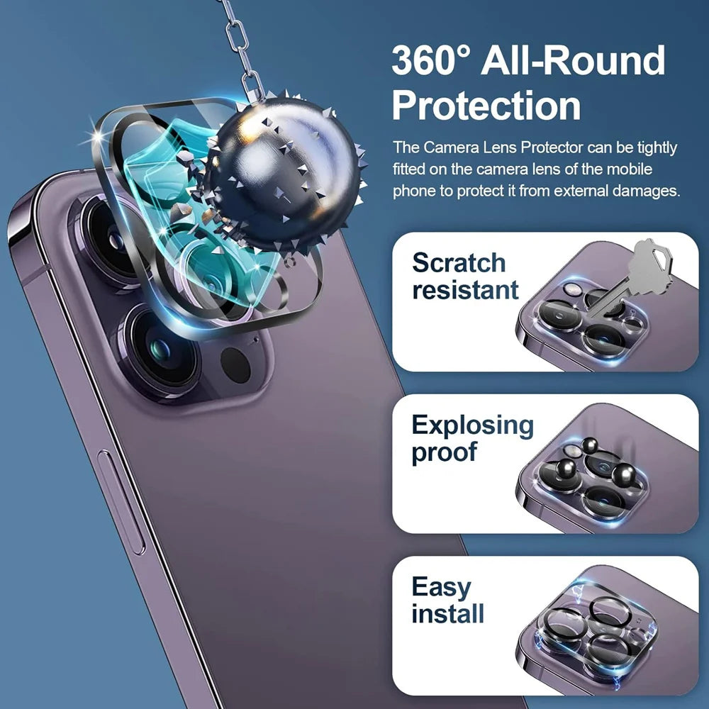 HD iPhone Schutzglas & Kamerafolie