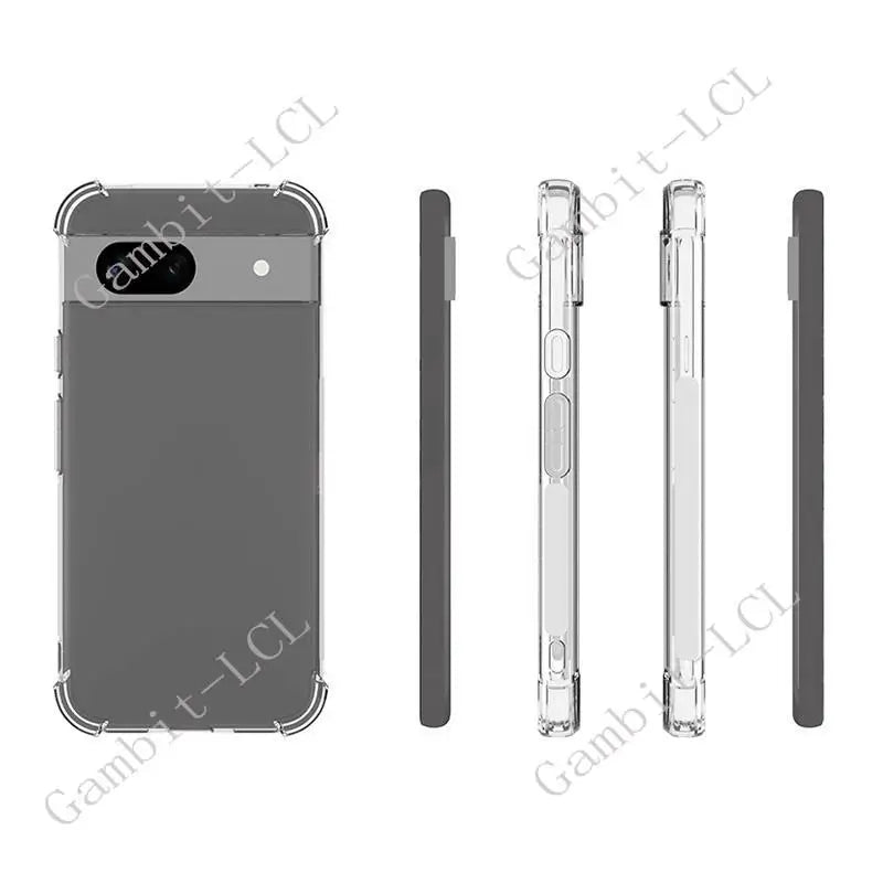 Stoßfeste TPU-Hülle mit Ringhalter für Pixel 8a