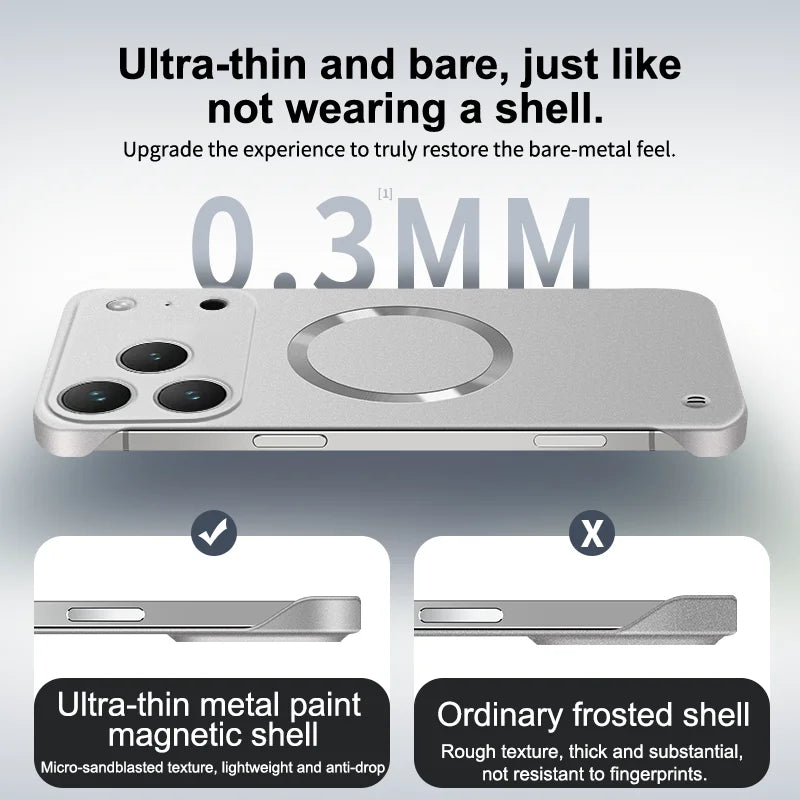 Ultradünne magnetische Metallic Magsafe Hülle