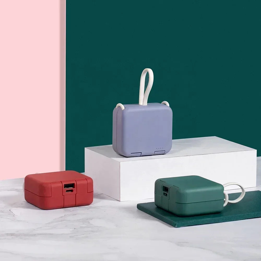 4000mAh faltbare Powerbank & Hülle für iPhone & Android