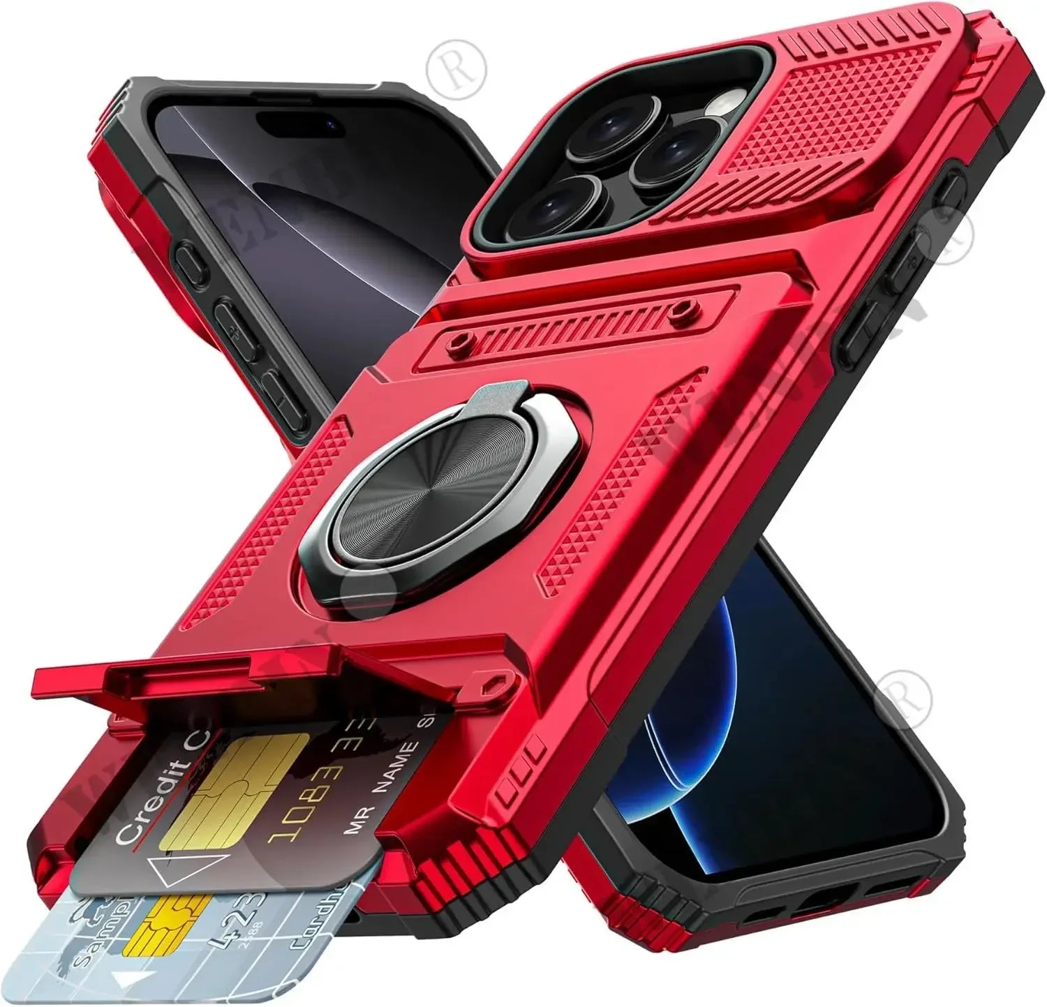 Magnetische Hülle mit Ringständer für iPhone 17 Pro