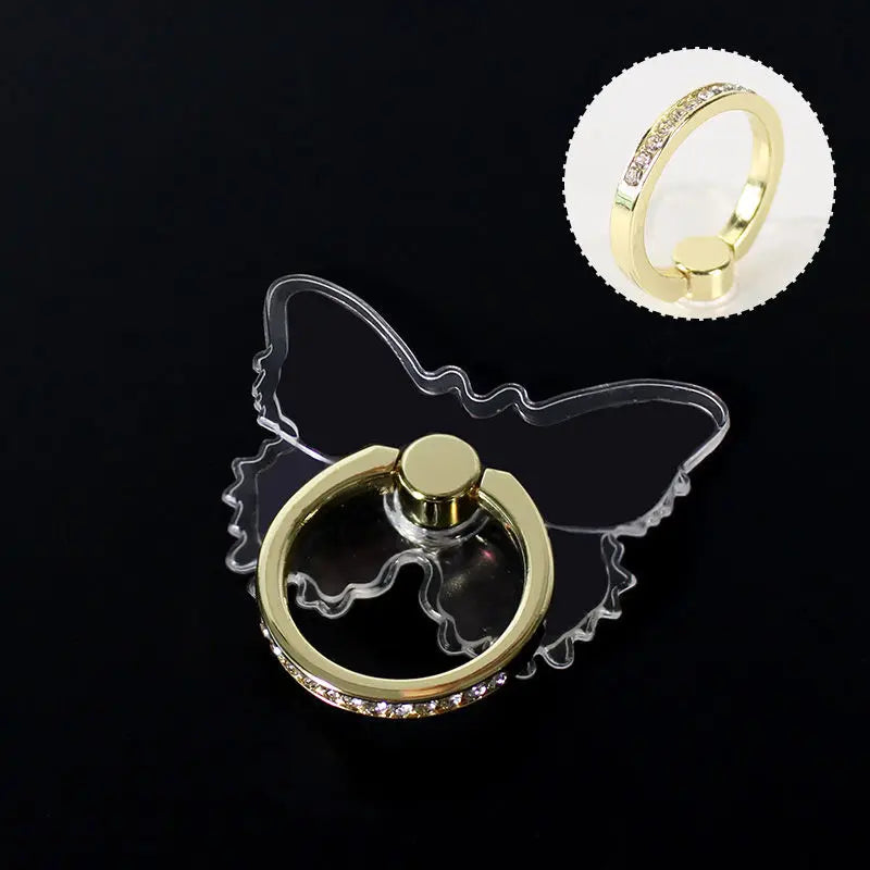 Transparenter 360° Handy-Ringhalterständer