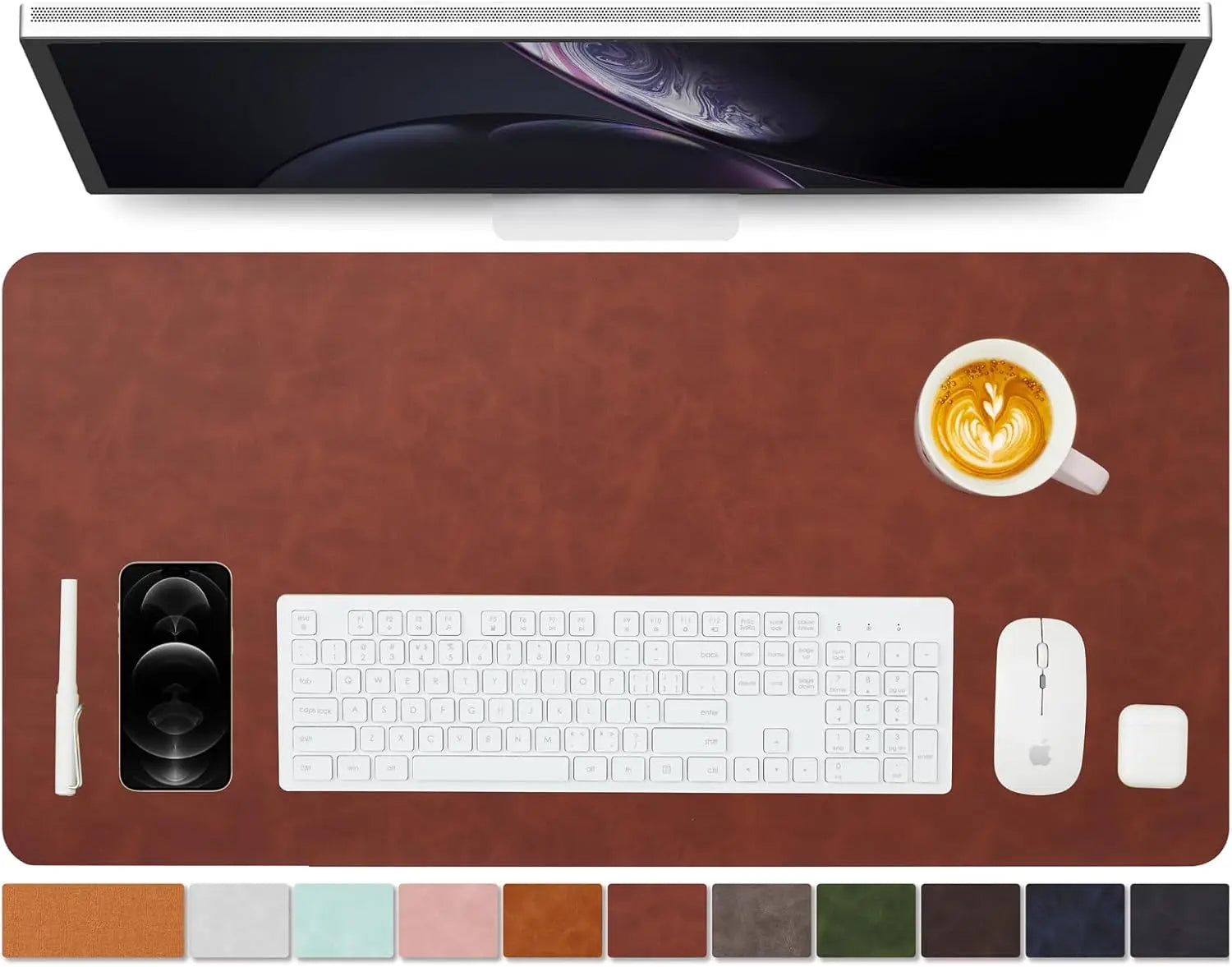 YSAGI Leder Schreibtischmatte PU