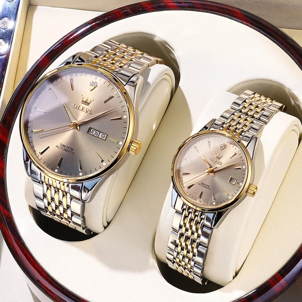 Automatische Paar-Uhr – Lässige Mechanische Uhr für Ihn & Sie