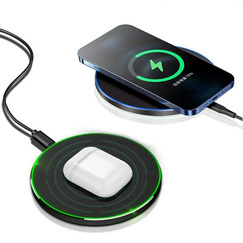 15W Wireless Fast Charging Pad with Light